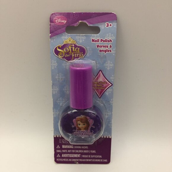 Disney Princess Sofia the First Makeup Play Pink Lip Stick Purple Nail Polish - Picture 4 of 5